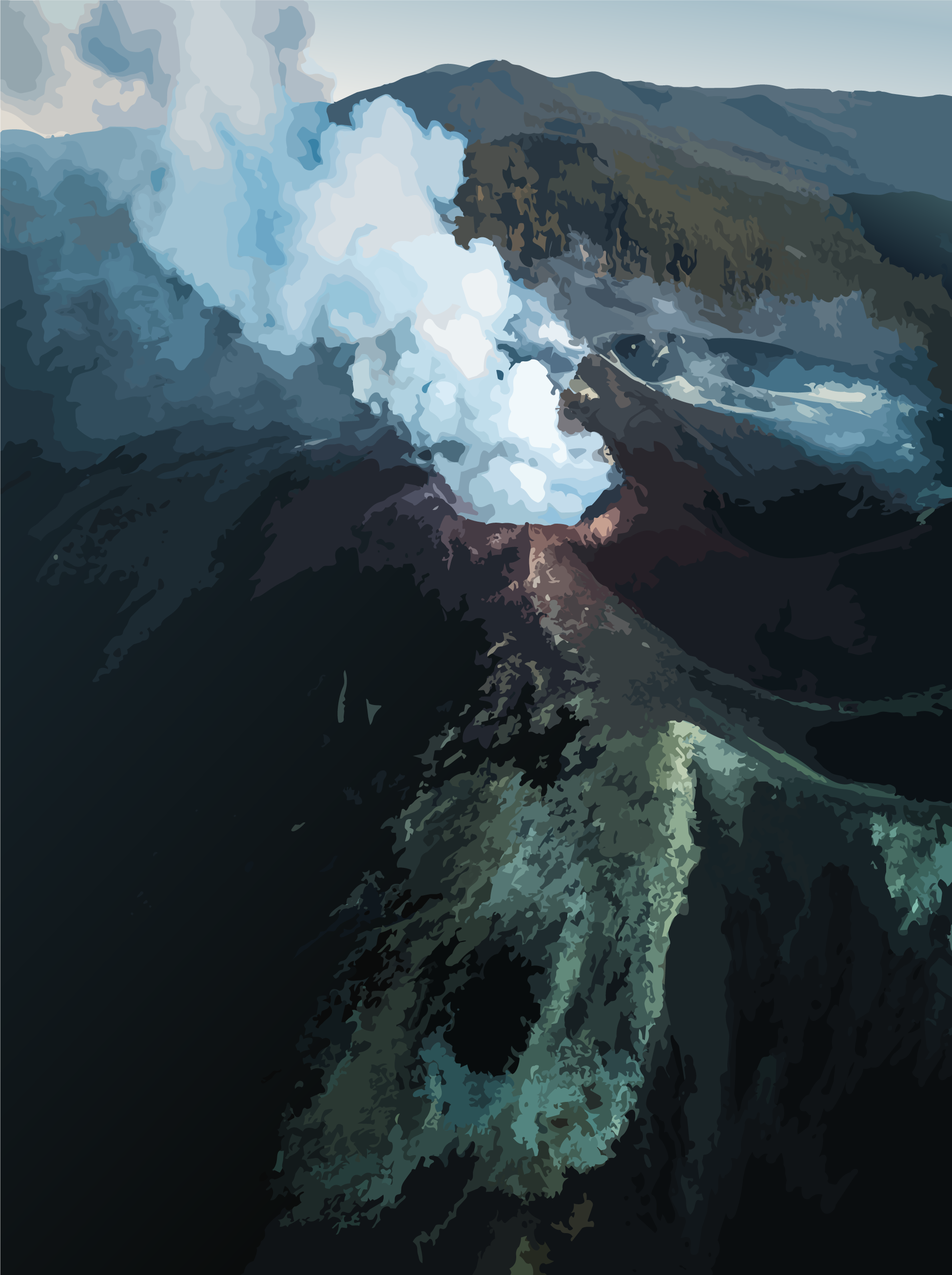Suelo volcanico en La Palma