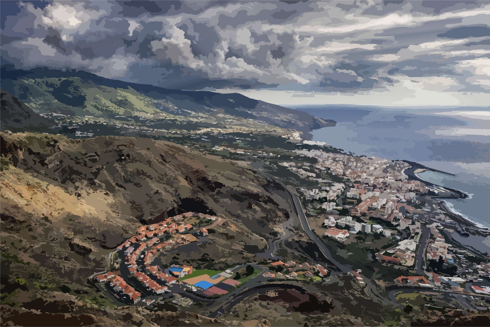 Paisaje de transicion en Brena Alta
