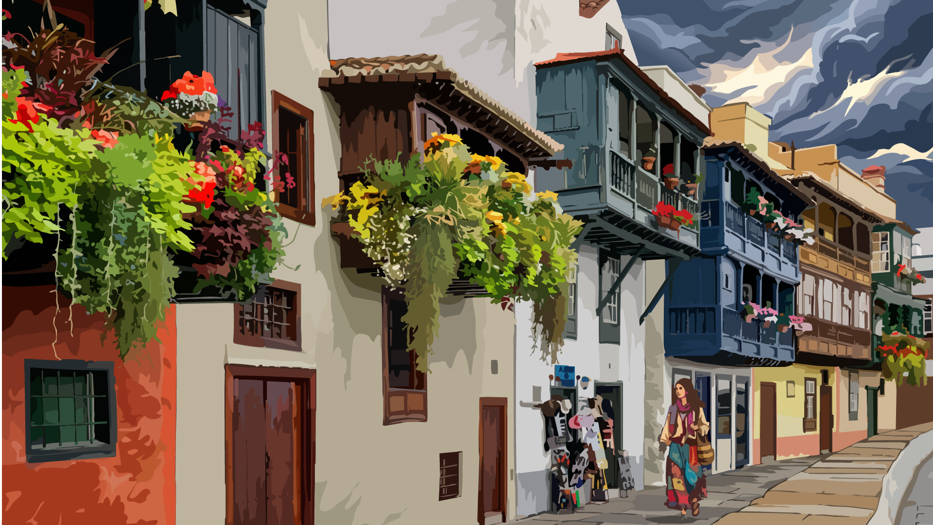Santa Cruz de La Palma y su frente costero